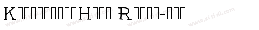 KeynoteartHans Regul字体转换
